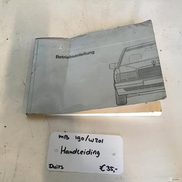 Mercedes W201  Instruktieboekje (duits) beschikbaar voor biedingen