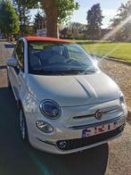 Fiat 500c anne 2016 1.2 essence, Auto's, Euro 6, Cabriolet, Leder en Stof, Wit