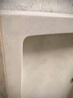Lavabo en beton blanc ivoire, Enlèvement, Utilisé