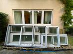 Aluminium kozijn met dubbele: 6 ramen, 1 raam, 1 deur, Ophalen, Gebruikt, Aluminium, 150 tot 225 cm