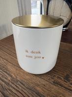 Kaars Zusss 'ik denk aan jou', Wit, Ophalen of Verzenden, Zo goed als nieuw, Kaars