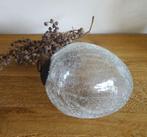 Grote ovale kerstversiering. Vintage, gecraqueleerd glas, Ophalen of Verzenden, Gebruikt