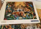 Puzzel van tijgers 1000 stuks (clementoni), Ophalen of Verzenden, 500 t/m 1500 stukjes, Zo goed als nieuw, Legpuzzel
