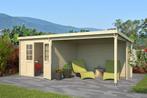 Blokhut met overkapping Sunniva 570x275 Onbehandeld vuren, Verzenden, Nieuw
