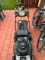 Grasmaaier zelftrekker benzine en accu, Ophalen, Cirkelmaaier, Gebruikt, Opvangbak