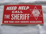 Sticker New York Stata Sheriff's Association, Ophalen of Verzenden, Nieuw, Overige typen