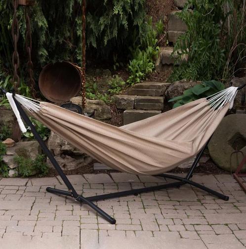 Hangmat met standaard + tas, Tuin en Terras, Hangmatten, Nieuw, Met standaard, Ophalen