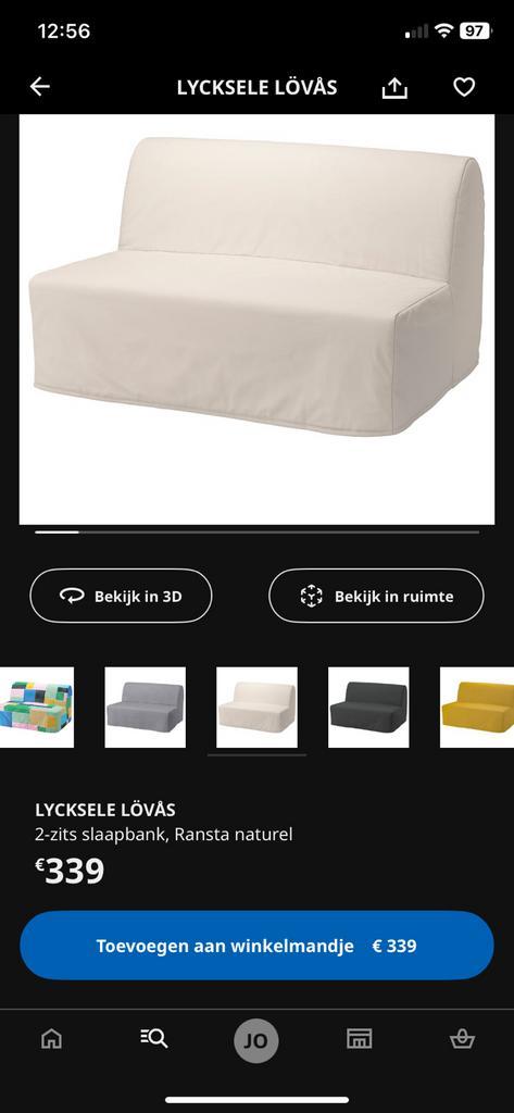 IKEA LYCKSELE LÖVÅS slaapbank, Huis en Inrichting, Slaapkamer | Slaapbanken, Ophalen