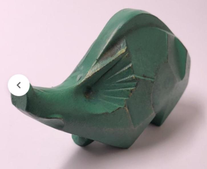 Okimono (1) - ijzer - varken - Saegusa Sotaro 三枝惣太郎 - Japan, Antiek en Kunst, Kunst | Beelden en Houtsnijwerken, Ophalen of Verzenden