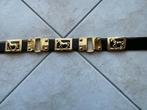 riem country paarden broekriem, 80 tot 90 cm, 3 tot 5 cm, Zwart, Tailleriem