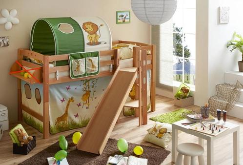 Kinderbed met glijbaan en tent, Kinderen en Baby's, Kinderkamer | Stapelbedden en Hoogslapers, Gebruikt, Halfhoogslaper, Ophalen