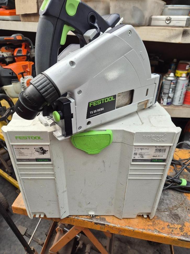 Festool TS 55 REBQ invalzaag in systainer, Doe-het-zelf en Bouw, Gereedschap | Handgereedschap, Zo goed als nieuw, Ophalen