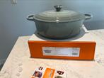 NIEUWE Le Creuset Risotto pan 30 cm Sea Salt, Huis en Inrichting, Gietijzer, Nieuw, Ophalen of Verzenden, Keramische plaat