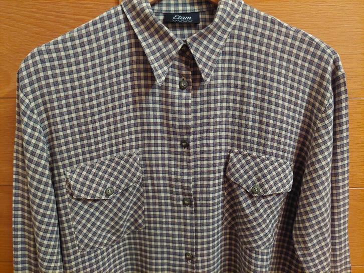 Blouse à carreaux à manches longues — Etam — vintage, Vêtements | Femmes, Blouses & Tuniques, Porté, Taille 38/40 (M), Beige, Enlèvement ou Envoi