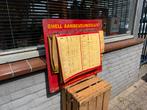SHELL oud aanbevelingslijst ‘60, Ophalen of Verzenden, Gebruikt, Reclamebord