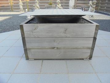 Grote diepe BBQ / vuurschaal voor groot gezin of groep