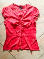 Katoenen blouse, Kleding | Dames, Blouses en Tunieken, Oranje, Maat 38/40 (M), H&M, Zo goed als nieuw