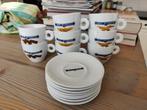 Set van 8 koffietassen en 6 onderbordjes Jules de Stroper, Huis en Inrichting, Keuken | Servies, Ophalen of Verzenden, Gebruikt