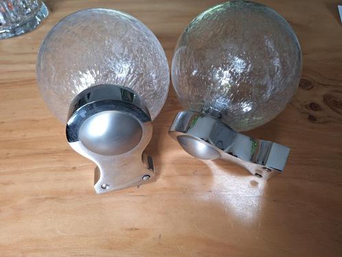 Keuco vintage design wandlampen / badkamerlampen set, Huis en Inrichting, Lampen | Wandlampen, Zo goed als nieuw, Glas, Ophalen of Verzenden