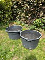 2 stuks zware plastieken tonnen voor grote planten, Tuin en Terras, Bloembakken en Plantenbakken, Ophalen