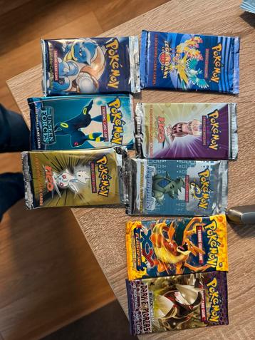 vintage booster packs (empty) beschikbaar voor biedingen