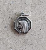 Medaillon Maagd Maria - grot van Lourdes, zilver, hexagonaal, Antiek en Kunst, Antiek | Religieuze voorwerpen, Ophalen of Verzenden