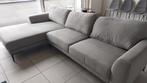 Grijze stoffen zetel, Huis en Inrichting, Ophalen, Zo goed als nieuw, Hoekbank, Stof