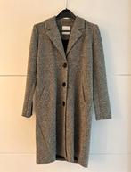Pieces grijze lange jas, Ophalen of Verzenden, Zo goed als nieuw, Maat 36 (S), Grijs