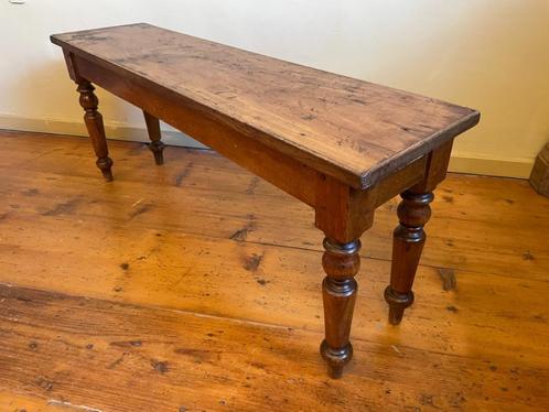 Mooi Bankje Halbankje iepen en vruchtenhout 106 cm. Frans, Antiek en Kunst, Antiek | Meubels | Stoelen en Sofa's, Ophalen of Verzenden
