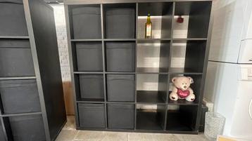 Ikea Kallax kasten + 8 gratis DRÖNA opbergdozen beschikbaar voor biedingen