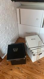 Opbergdozen Ikea Wit en Zwart, Huis en Inrichting, Woonaccessoires | Kisten, Overige materialen, Minder dan 50 cm, Gebruikt, Minder dan 50 cm