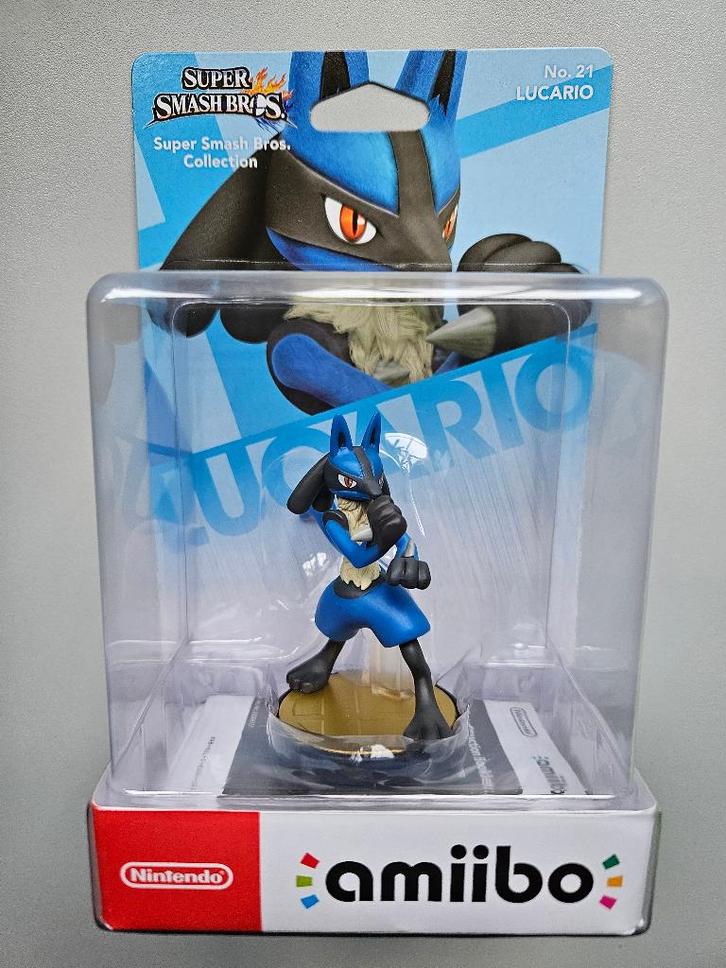 amiibo Lucario Pokémon - Smash Bros. / Nintendo (Nieuw), Games en Spelcomputers, Games | Nintendo Wii U, Nieuw, Vechten, 3 spelers of meer