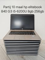 Lot de 10 pièces HP Elitebook 840 G3 i5-6200U 8 Go 256 Go SS, Core i5-6200U, Avec carte vidéo, Hp elitebook 840 G3, SSD