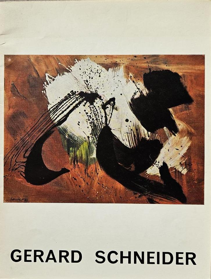 Gerard Schneider - 1962 - Palais des Beaux-Arts Bruxelles, Boeken, Kunst en Cultuur | Beeldend, Gelezen, Schilder- en Tekenkunst