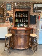 Knappe gezellige bar (toog), Huis en Inrichting, Ophalen, 100 tot 150 cm, Blijkbaar Italiaans , barkrukken inbegrepen, 200 cm of meer