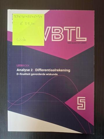Analyse 2 Differentiaalrekening 5 - ISBN 9789048646494, Enlèvement, Comme neuf, Mathématiques A, Die keure