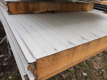 25m² nieuwe sandwichpanelen 15cm dik - wit