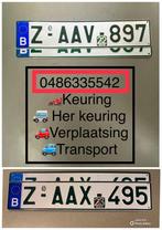 Z PLATEN,AUTO&MOTOR KEURING,SNEL AFSPRAKEN BE KEURING=1DAG💯, Diensten en Vakmensen, Auto en Motor | Monteurs en Garages, Garantie