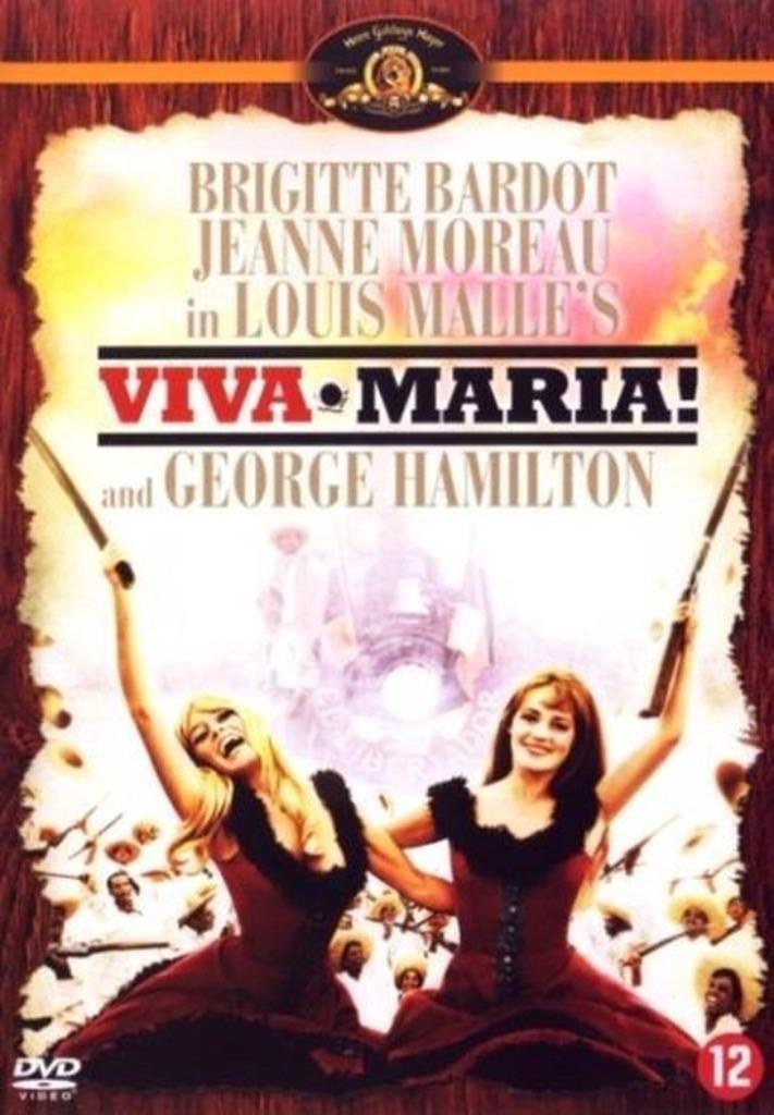 Viva Maria met Brigitte Bardot, Jeanne Moreau,, Cd's en Dvd's, Dvd's | Klassiekers, Zo goed als nieuw, Komedie, 1960 tot 1980