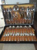 Koffer met 12 delig zilveren bestek, Antiek en Kunst, Zilver, Ophalen
