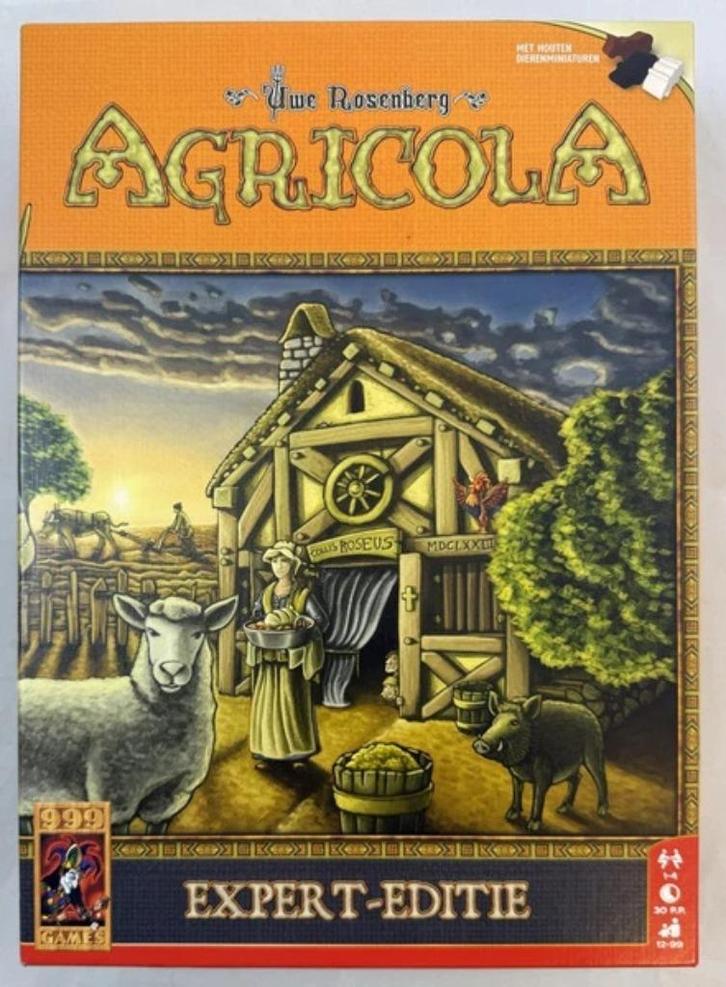 Agricola Expert Edition gezelschapsspel bordspel 999 Games, Hobby en Vrije tijd, Gezelschapsspellen | Bordspellen, Zo goed als nieuw