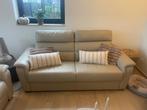 Perfecte 3-zits zetel zo goed als nieuw. Gekocht 2023, Huis en Inrichting, Ophalen, 100 tot 125 cm, Driepersoons, Leer