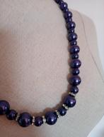 Paarse ketting, Handtassen en Accessoires, Kettingen, Ophalen of Verzenden, Zo goed als nieuw, Paars