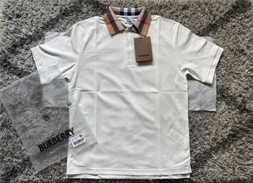 Polo Burberry blanc – taille M, neuf avece etiquette beschikbaar voor biedingen