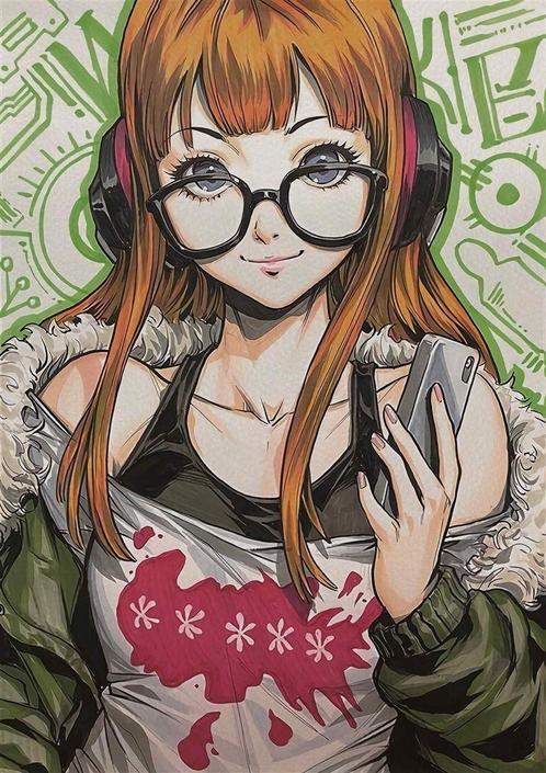 Litho futaba sakura Persona 5 Print Mini Poster, Collections, Cinéma & Télévision, Neuf, Envoi