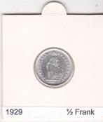 Zwitserland halve frank 1929, Zilver, Losse munt, Verzenden