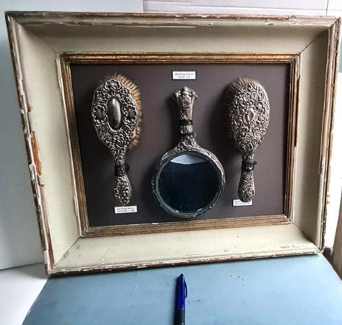 Downtown Abbey style Grooming silver brushes, Antiek en Kunst, Antiek | Zilver en Goud, Zilver, Ophalen