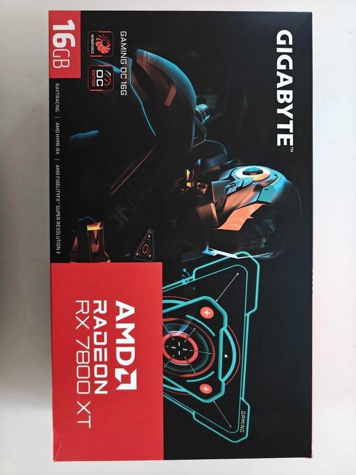 RX 7800 XT 16GB Gigabyte OC gaming GPU, Computers en Software, Videokaarten, Zo goed als nieuw, AMD, PCI-Express 4.0, GDDR6, HDMI