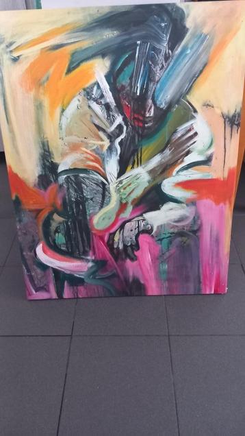 Tableau signé  art abstrait  beschikbaar voor biedingen