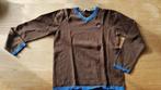 bruine trui met blauw van CKS maat 140, Jongen, Trui of Vest, Gebruikt, Ophalen of Verzenden